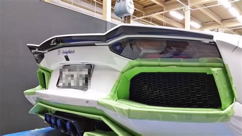 Lamborghini Aventador Gets Carbon Body Kit From Rowen Video