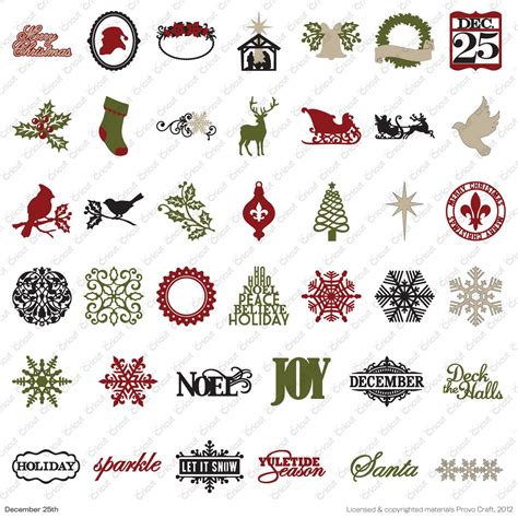 Cricut Teresa Collins December 25th Christmas Seasonal Cartridge Nip Ebay