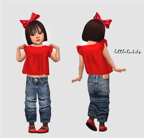 The Sims 4 Kids Lookbook — Levis Jeans For Toddler Toddler Stuff Pack