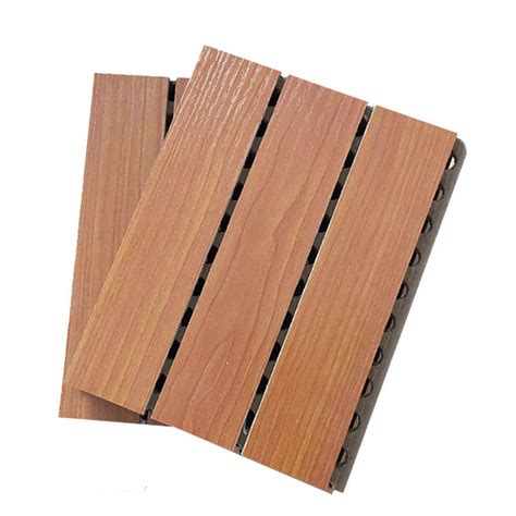 Melamine Finish Grooved Mdf Sound Proof Acoustic Wood Panels With Holes