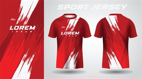 Red T Shirt Sport Jersey Design 7735902 Vector Art At Vecteezy