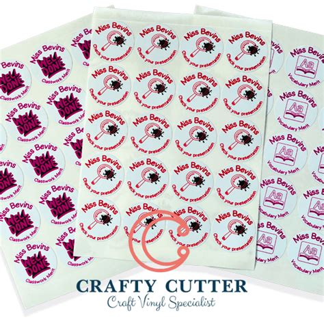 Personal Stickers Print Logo Stickers Crafty Cutter Uk