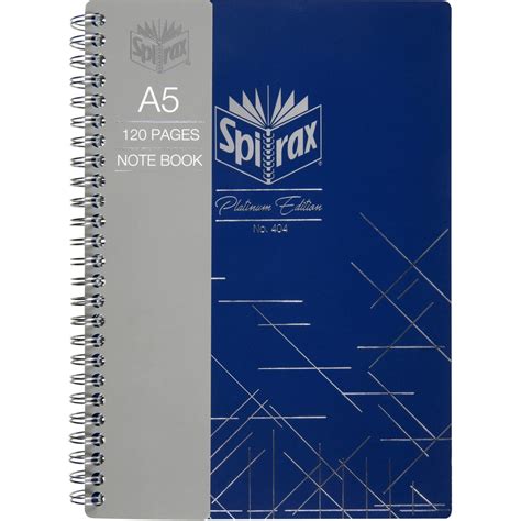 Spirax A5 Platinum Edition Notebook 120 Pages Black Big W