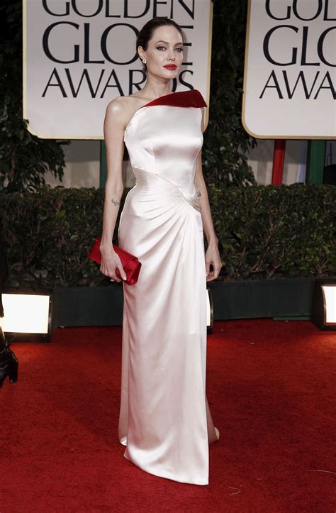 Angelina Jolie At 69th Annual Golden Globe Awards In Los Angeles