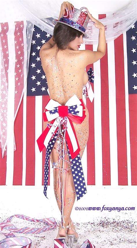 Sexy Latina Bares All In Patriotic Bows And Glitter Porn Pictures Xxx