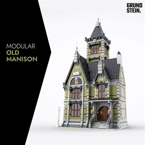 Lego Moc Old Mansion 10273 Haunted House Modular Modification By Das