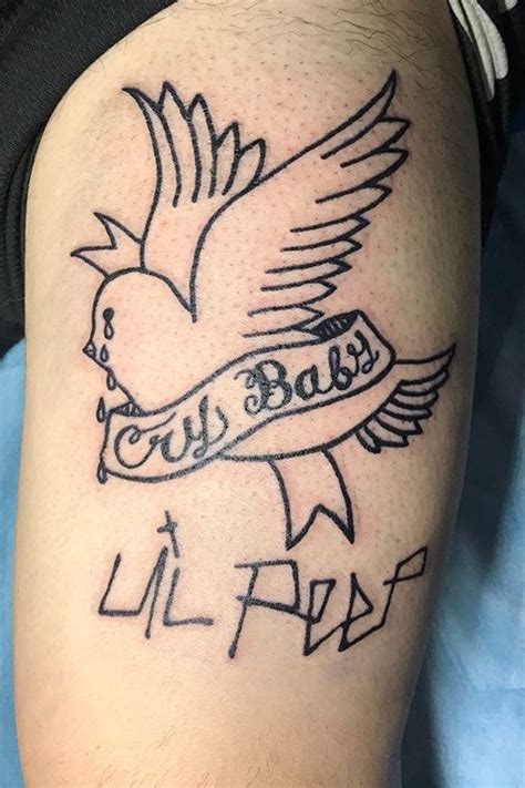 Tattoo Uploaded By Anthony Nguyen Lil Peep Cry Baby With His