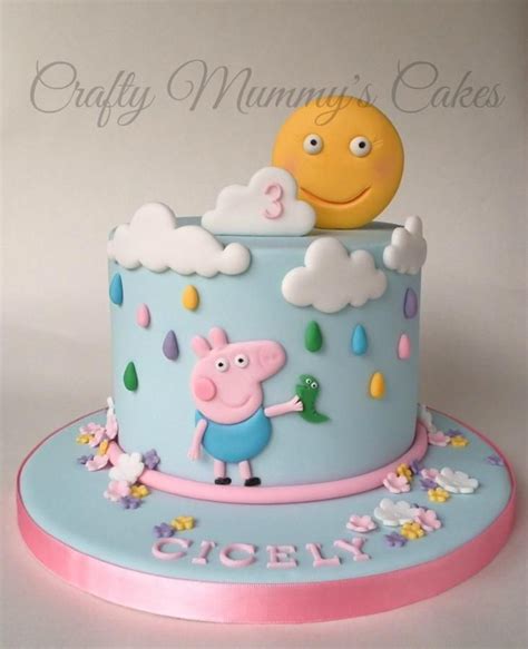 George Pig And His Dinosaur Cake By Craftymummyscakes Tracy Anne
