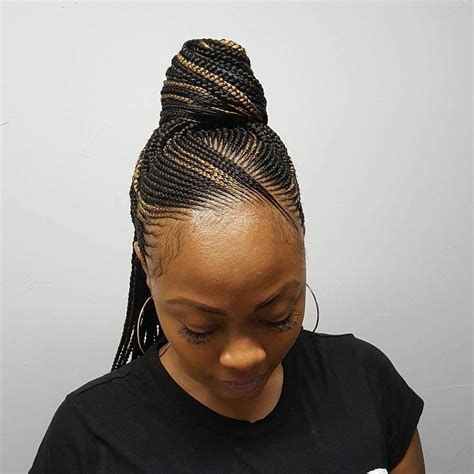 Ghana Braids Also Known As Banana Cornrows Use Extensions That Touch