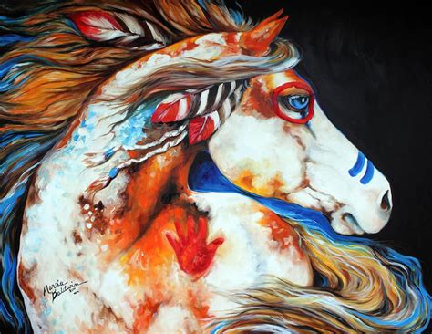 Spirit Indian War Horse By Marcia Baldwin Native American Horses