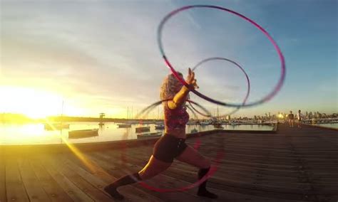 Beautiful Hula Hoop Dance And Sunset Video Boomsbeat