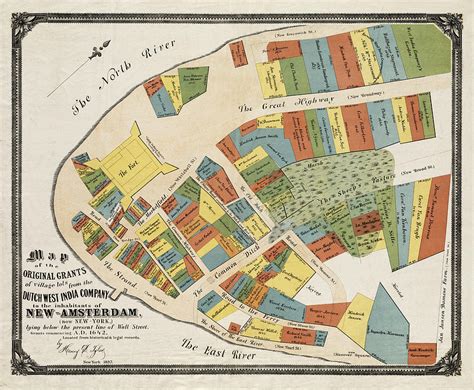 Historical Map Of Manhattan Photograph By Andrew Fare