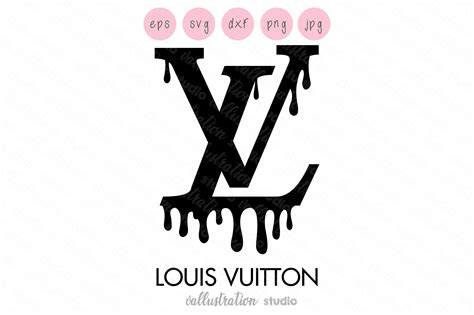 Louis Vuitton Lv Brand Logo Drip Svg Vectorency Mx