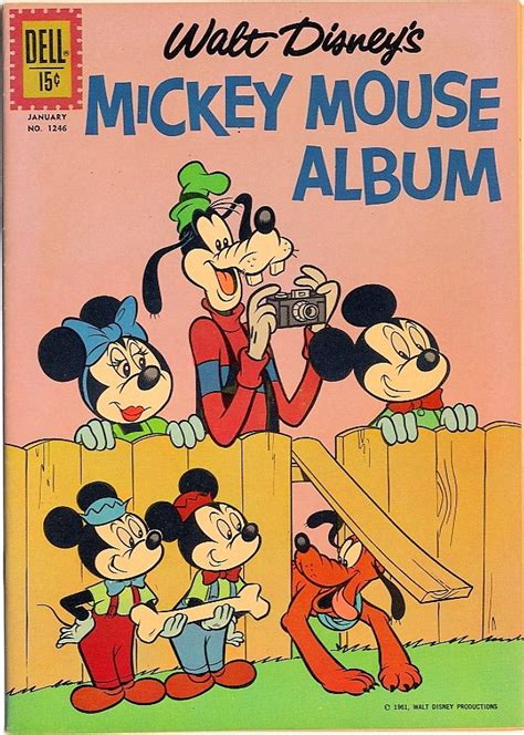 Mickey Mouse Album 1961 Dell Comic Walt Disney Studios Mickey Mouse