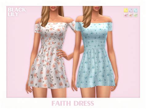 Faith Dress By Black Lily At Tsr Sims 4 Updates