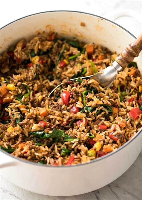 Try quick healthy meals and recipes diabetic recipes for dinner with ground beef. A quick, fabulous midweek meal - this ground Beef and Rice ...