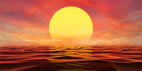 Premium Photo Fantasy Sunset Sunrise On Sea Panorama Bright