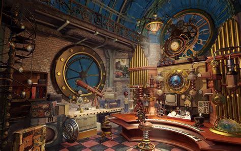Giovanis Concept Art And Illustration Steampunk Interior Environment