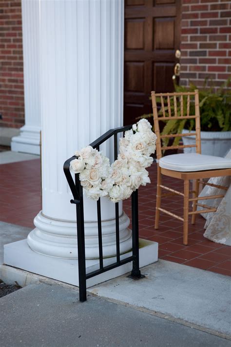 Flower Swags On Railings And Pews Wedding Photos Wedding Flowers