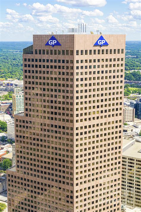Downtown Atlanta Ga Aerial View Georgia Pacific Building Photograph