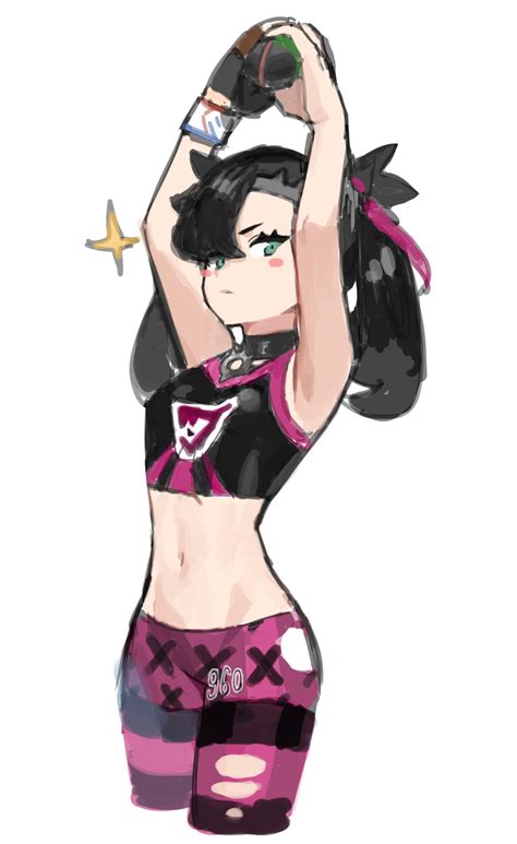 safebooru 1girl absurdres alternate costume arms up black hair blush stickers bracelet choker