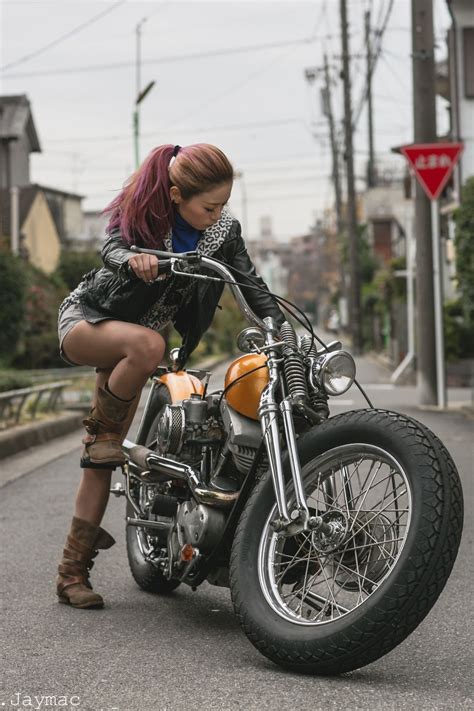 Jack Harley Breizh Photo Biker Babes Motorcycle Girl Biker Girl