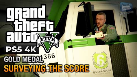 Gta 5 Ps5 Mission 55 Surveying The Score Gold Medal Guide 4k