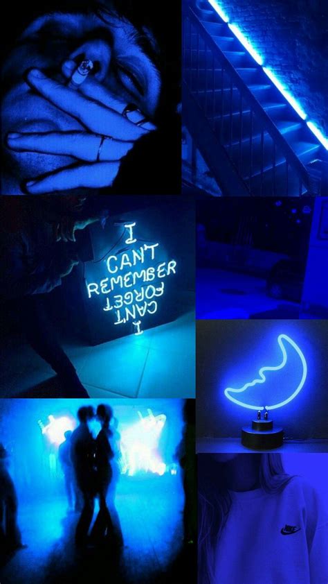 Aesthetic Neon Blue Wallpapers Wallpaper Cave