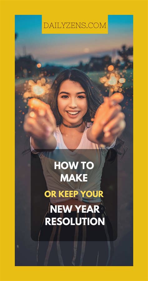 How To Make Or Keep Your New Year Resolution New Years Resolution
