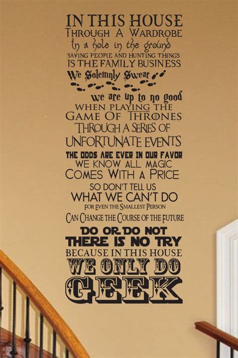 In This House We Do Geek Customizable Wall Decal V16 By Jobstco Geek Stuff Storybook Nursery
