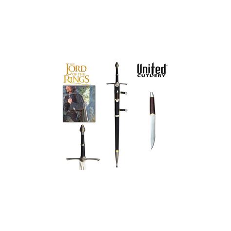 Lord Of The Rings Replica 11 Sheath With Dagger For The Strider Sword