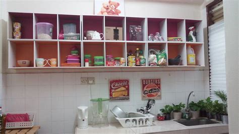 Rak kat dalam kabinet pun boleh diy. DIY Kabinet Dapur Dengan RM94 Sahaja, Inspirasi DIY - Hias.my