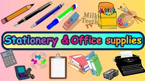 Introducir 47 Imagen Stationery And Office Supplies Vocabulary