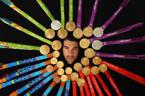 Michael fred phelps ii is known principally as the most decorated olympian of all time, with a total of 28 olympic medals, 23 of them gold, spanning over four olympic games. Michael Phelps poses with all 28 of his Olympic medals, 23 ...