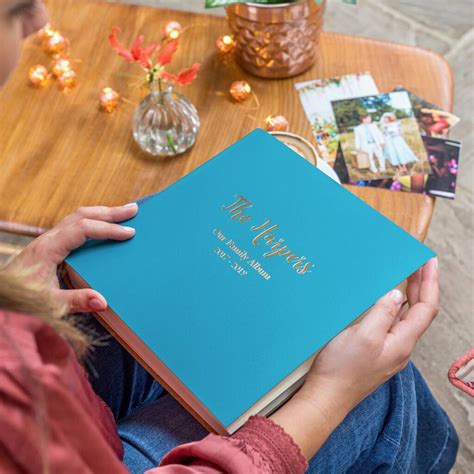 Personalised Leather Memories Photo Album By Begolden