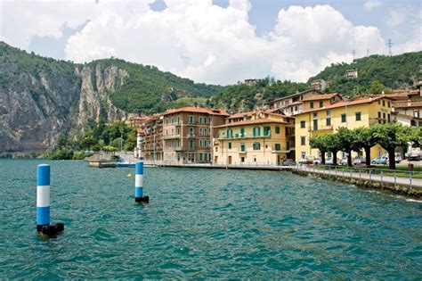Lake Iseo Island Of Monte Isola Lombardy Italy And Franciacorta Wine