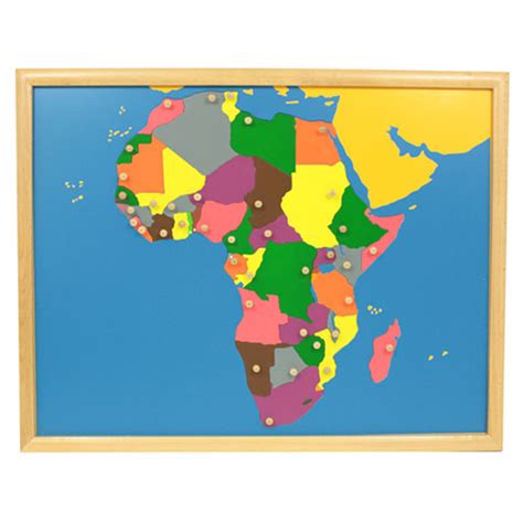 Africa Puzzle Map Montessori Materials Thinkamajigs