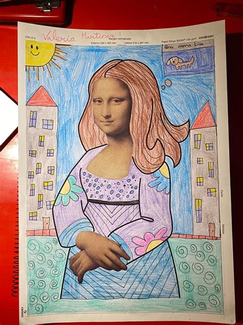 Easy Mona Lisa Art Lesson Having Fun With Patterns