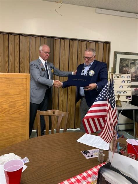Past President Naugle Receives Paul Harris Fellowship Rotary Club Of