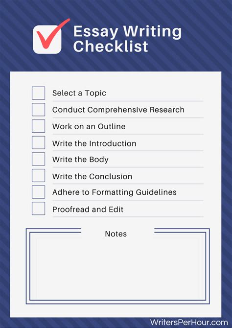 Essay Checklist On Guidelines For Writing Academic Papers Critical