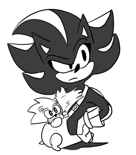 Shadow With Baby Sonic By Theeccentricnomad On Deviantart