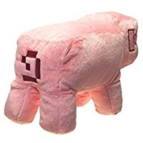 Jinx Minecraft Pig Plush Stuffed Toy Pink 12 Long