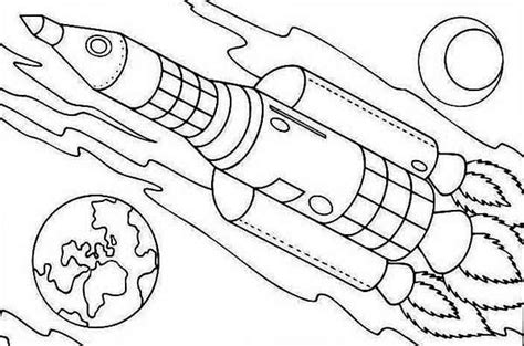 Thousands pictures for downloading and printing! Rocket Ship Coloring Page - NEO Coloring