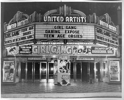 United Artist Classic Movie Theaters Movie Marquee Vintage Movie