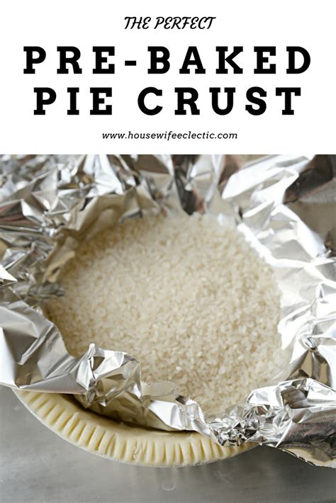 Cool completely, about 30 minutes. The Perfect Pre-Baked Pie Crust | Recipes, Baked pie crust ...