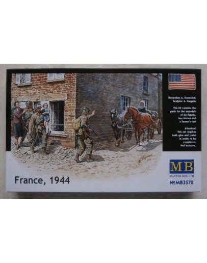 MASTER BOX 1 35 SCALE PLASTIC MODEL KIT 3578 WW II ERA FRANCE 1944