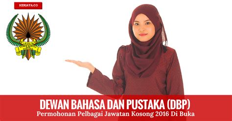 Permohonan adalah dipelawa daripada warganegara malaysia yang berkelaya. Jawatan Kosong Terkini Dewan Bahasa dan Pustaka (DBP ...