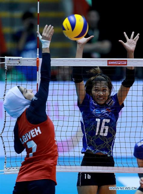 asian women s volleyball championship thailand vs iran xinhua english news cn