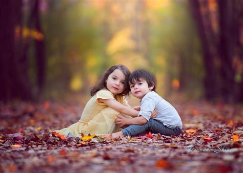 Falling In Love With Fall Sibling Pictures Kids Portraits Children