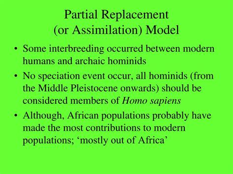 Ppt The Origin And Dispersal Of Modern Humans Powerpoint Presentation